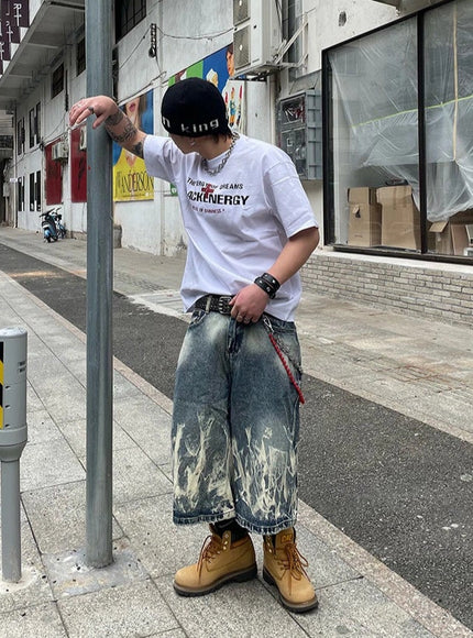 コリアンストリートウォッシュTシャツ