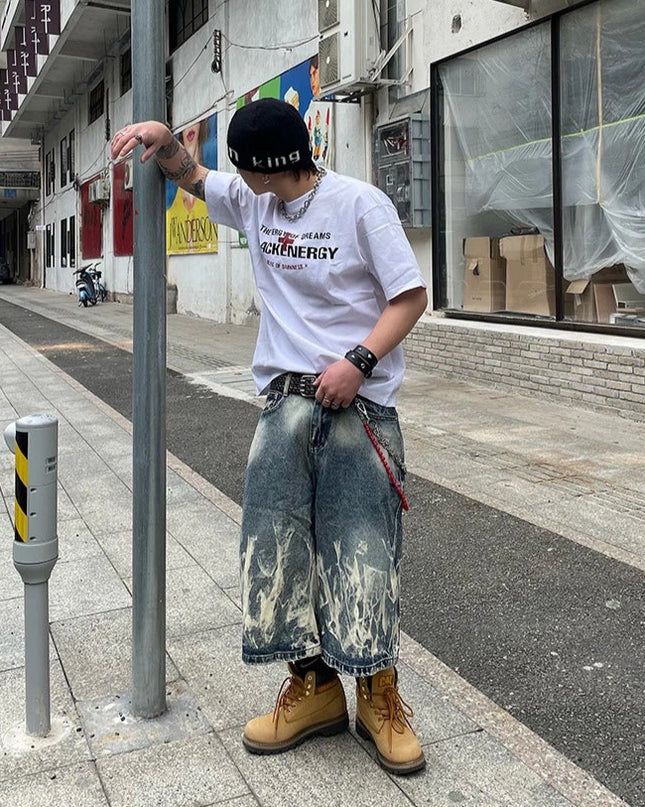 コリアンストリートウォッシュTシャツ