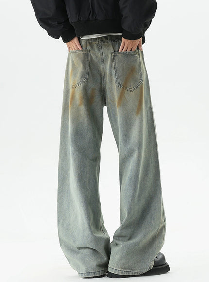 ヴィンテージウォッシュワイドデニム