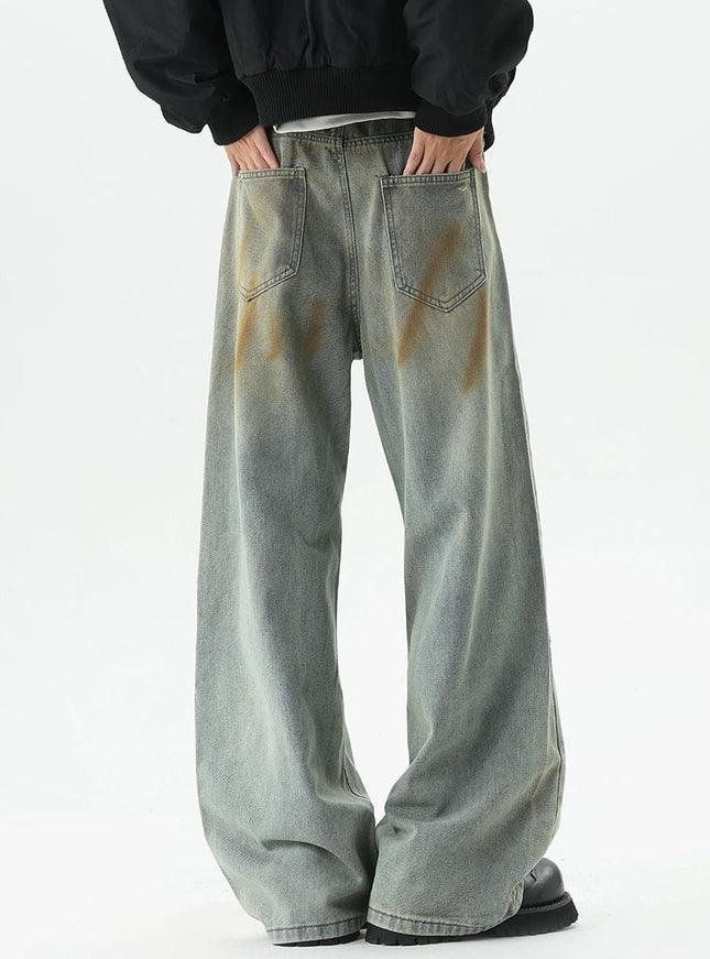 ヴィンテージウォッシュワイドデニム
