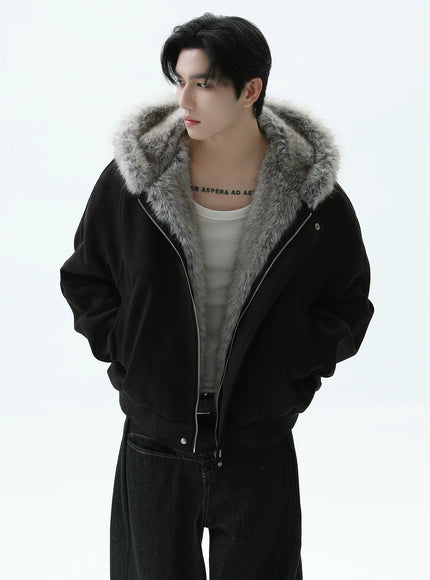 ダークファーショートダウン