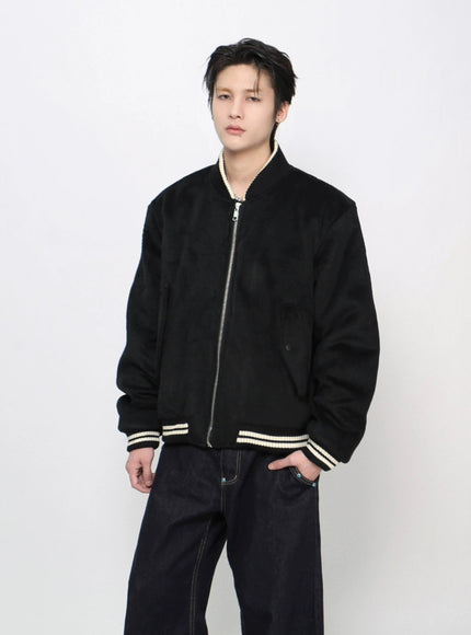 ラインリブスタンドブルゾン