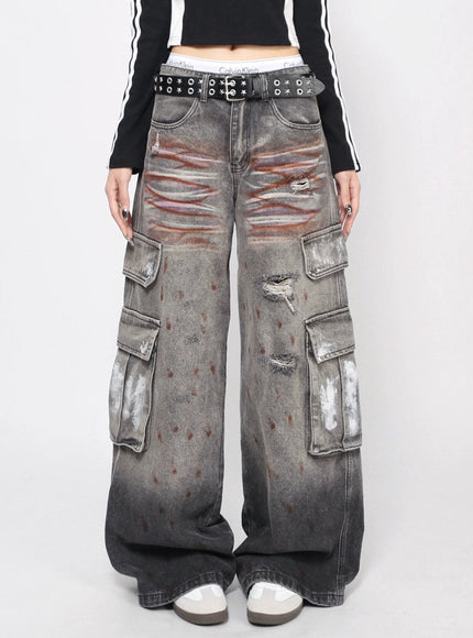 グランジワイドデニム