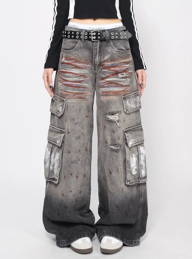 グランジワイドデニム