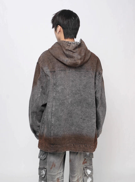 ウォッシュブラウン8パーカー