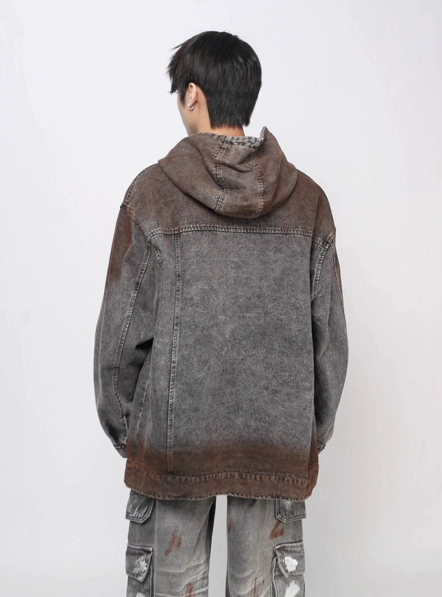 ウォッシュブラウン8パーカー