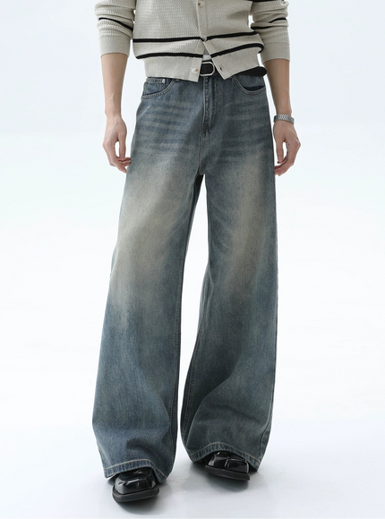 ストームフェードワイドジーンズ