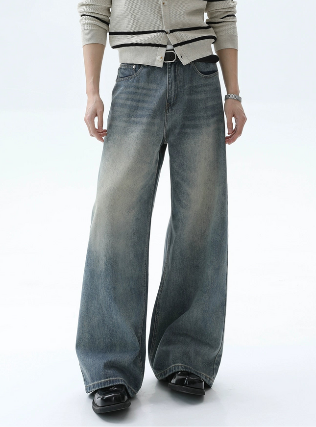 ストームフェードワイドジーンズ