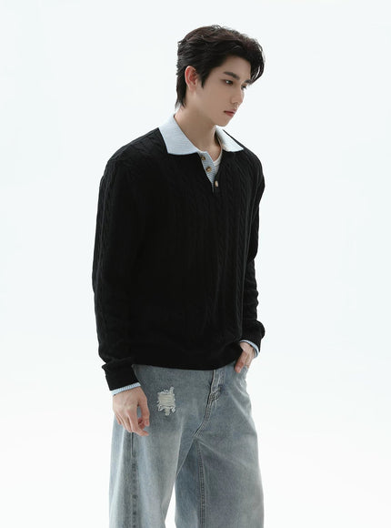 カジュアルニットシャツ