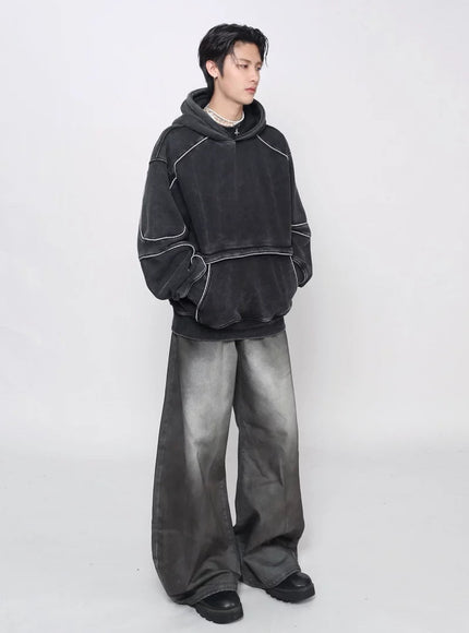 ウォッシュドラインパーカー