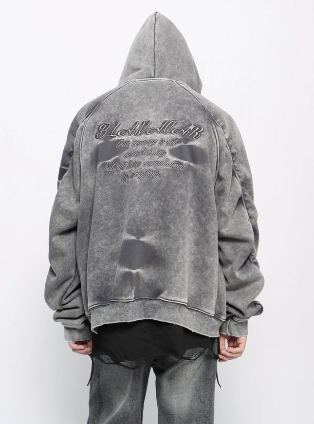 ウォッシュドヴィンテージジップフーディ