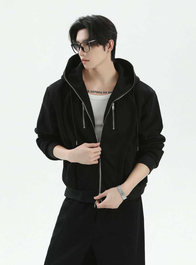 ルーズラインスウェットパーカー