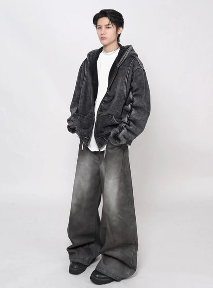 ウォッシュドショートパーカー