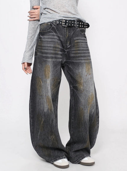 フェードバギーデニムパンツ