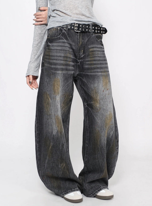 フェードバギーデニムパンツ