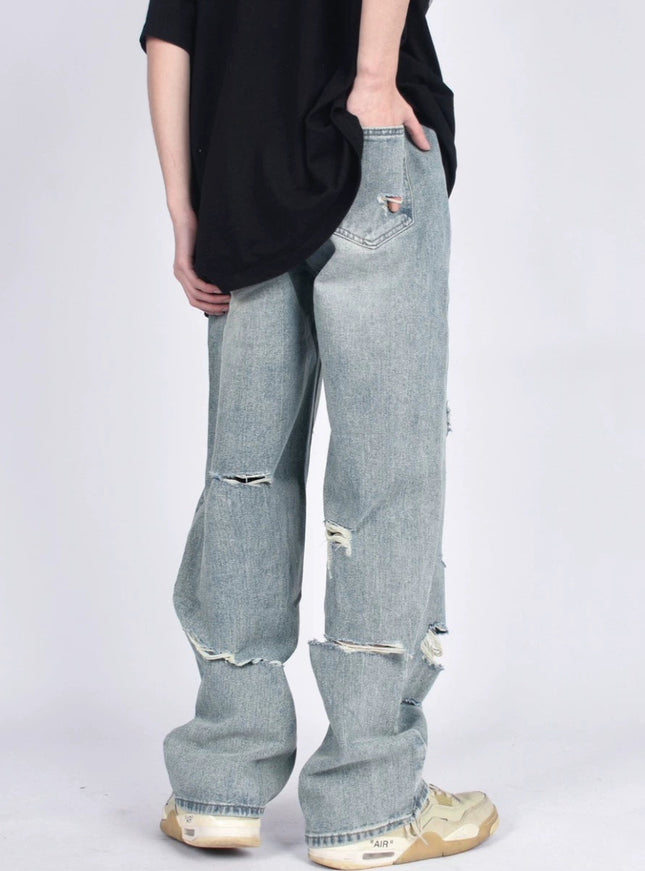 ダメージウォッシュデニム