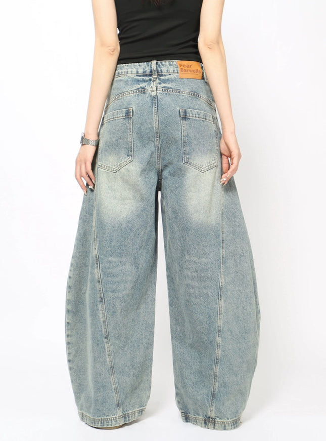 ワイドバギーデニムパンツ