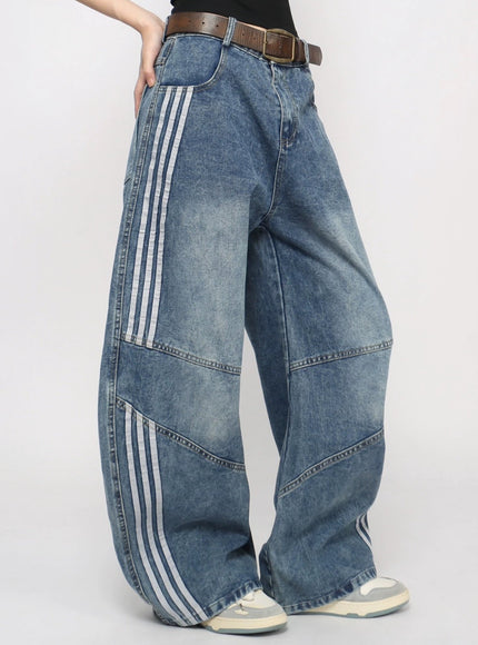 ストリートラインワイドデニム