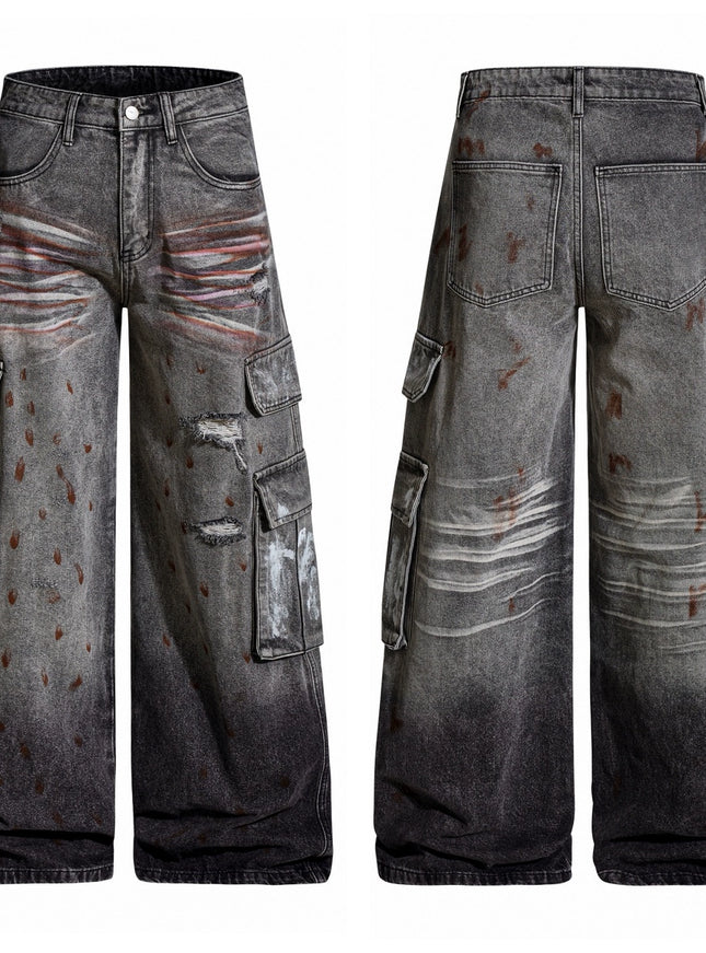 グランジワイドデニム