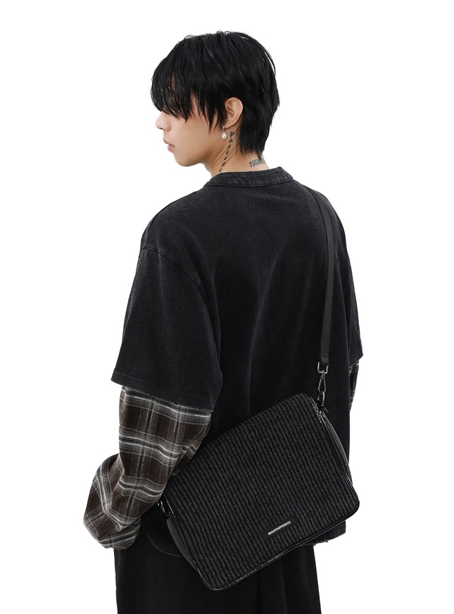 チェックレイヤードシャツ