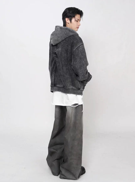 ウォッシュドショートパーカー