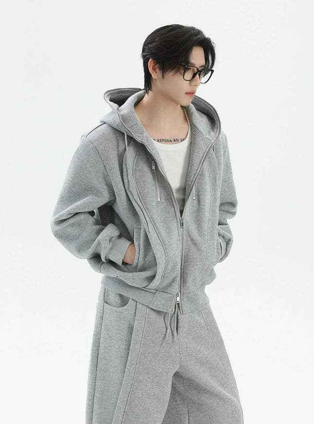 ルーズラインスウェットパーカー