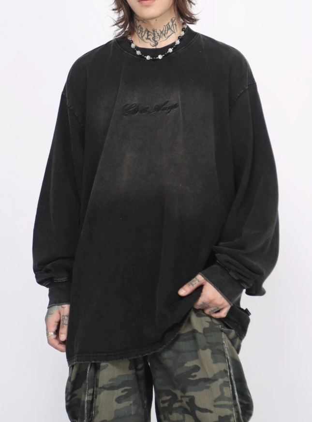 オールドウォッシュロングTシャツ