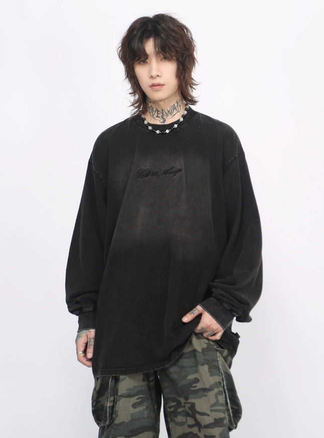 オールドウォッシュロングTシャツ