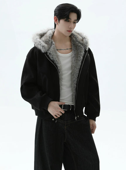 ダークファーショートダウン