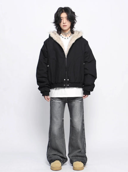 センターファーダウンジャケット