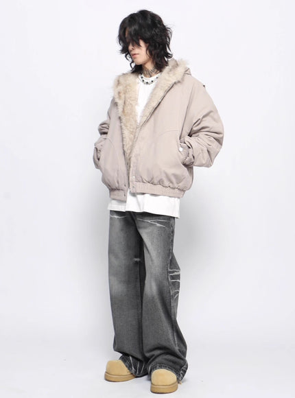 センターファーダウンジャケット