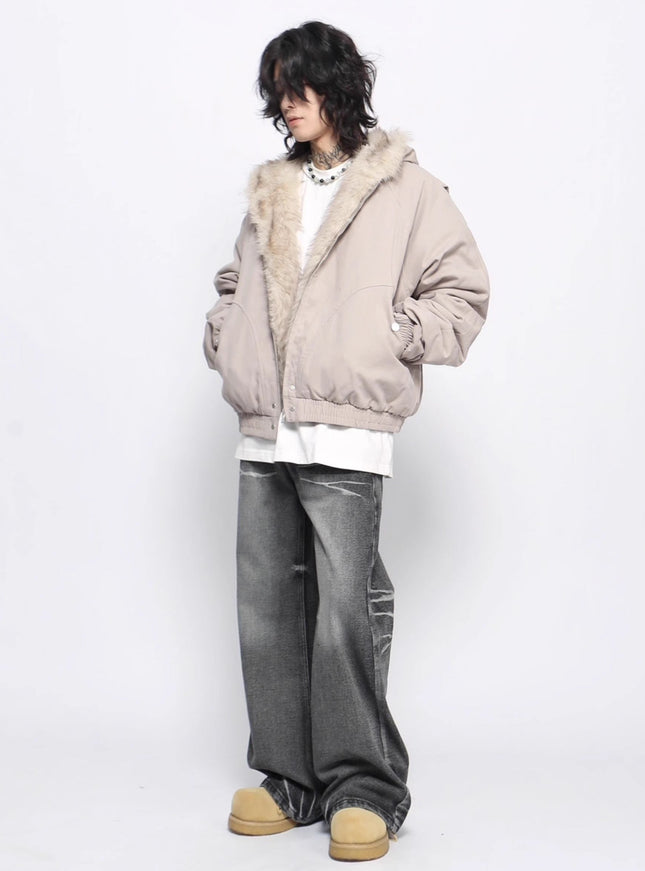 センターファーダウンジャケット