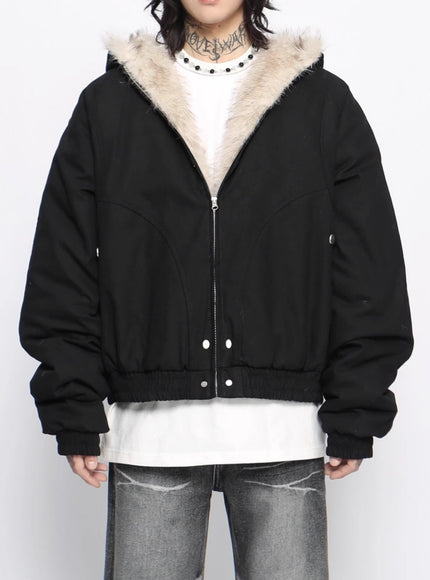 センターファーダウンジャケット