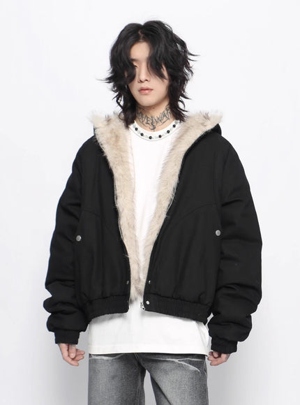 センターファーダウンジャケット