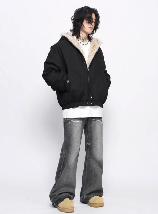 センターファーダウンジャケット