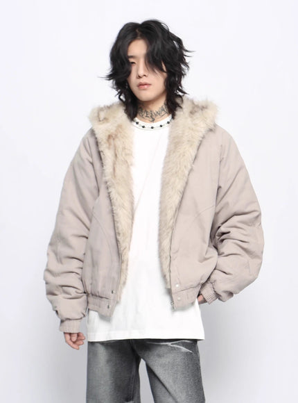 センターファーダウンジャケット