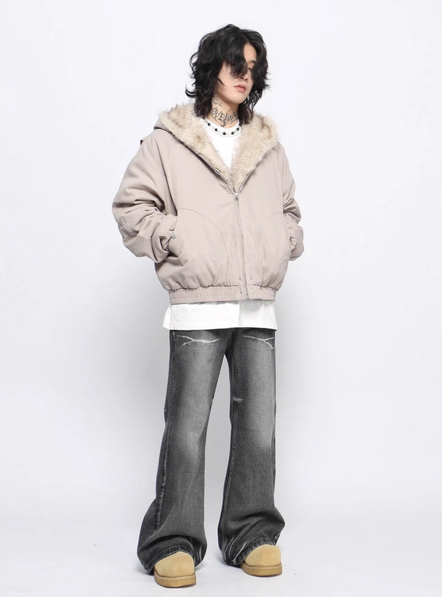 センターファーダウンジャケット