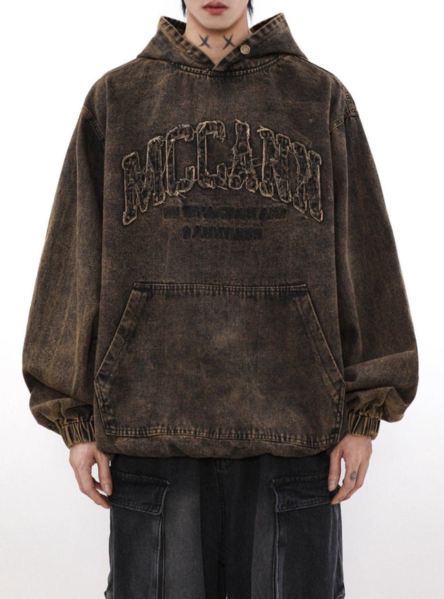 レトロダイロゴエンボスフーディー