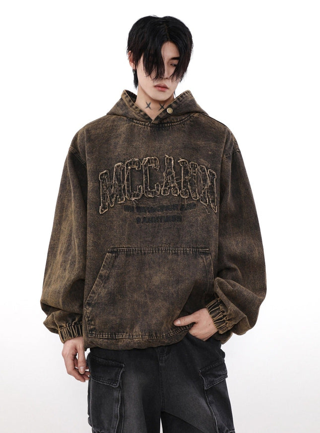 レトロダイロゴエンボスフーディー