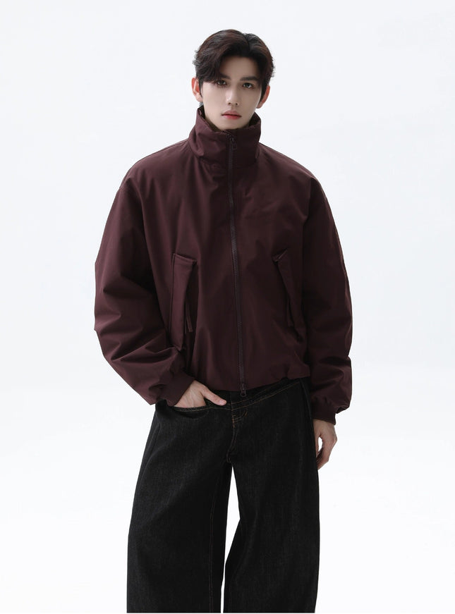 スタンドネックボンバーブルゾン