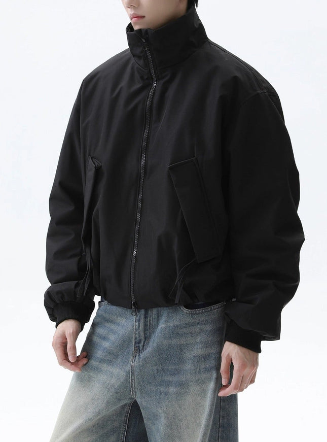スタンドネックボンバーブルゾン