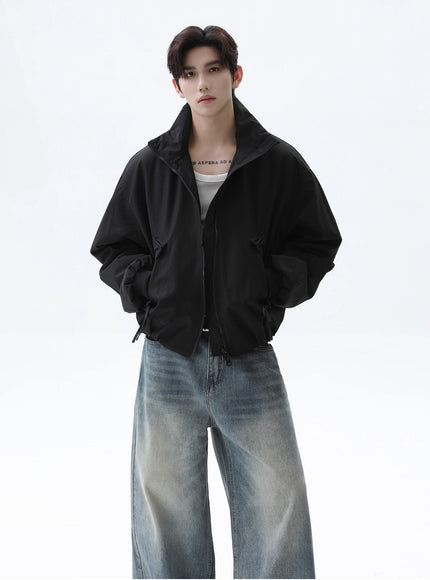 スタンドネックボンバーブルゾン