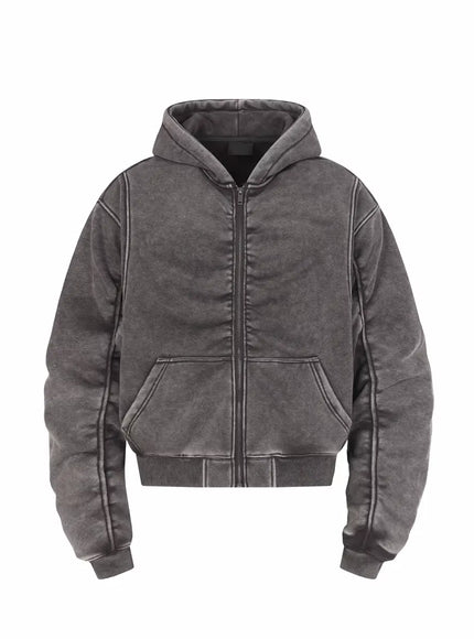 ウォッシュドショートパーカー