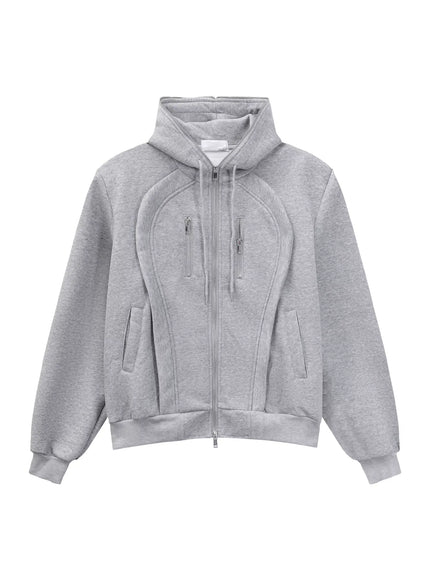 ルーズラインスウェットパーカー