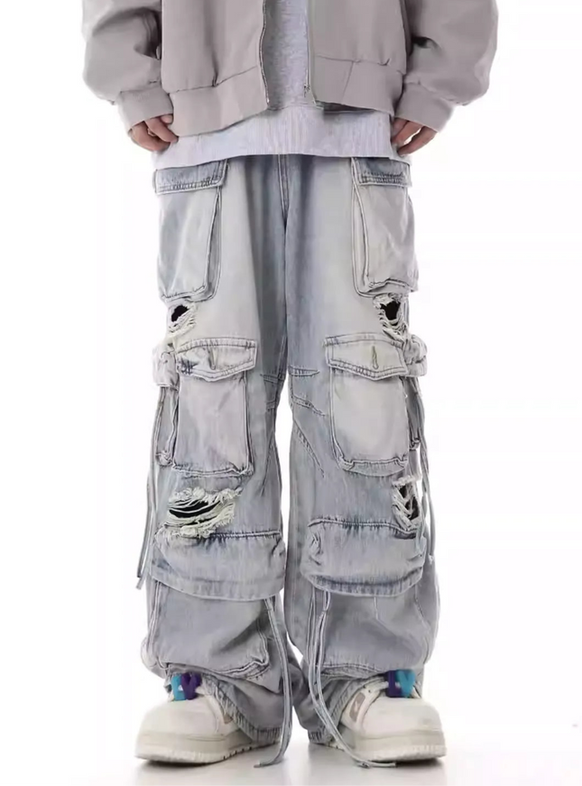 ダメージストリートオーバーサイズカーゴパンツ
