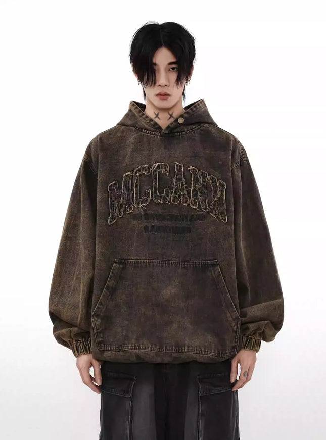 レトロダイロゴエンボスフーディー