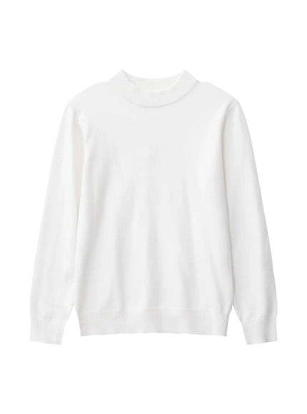 スリムタートルネックニット