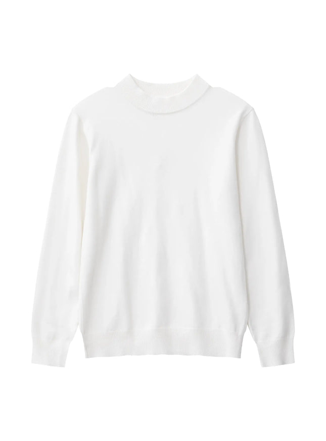 スリムタートルネックニット