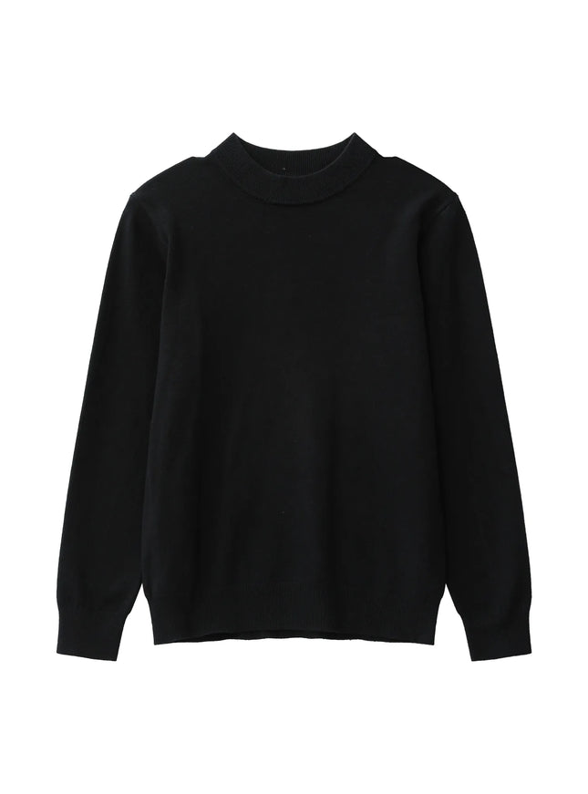 スリムタートルネックニット