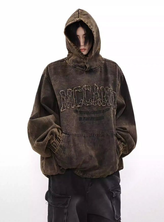 レトロダイロゴエンボスフーディー